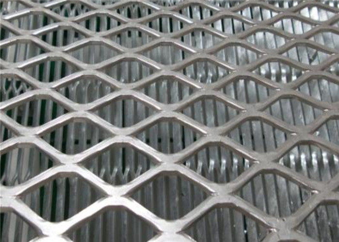 Flattened Expanded Metal Mesh Sheet wear resistance For Building Decoration