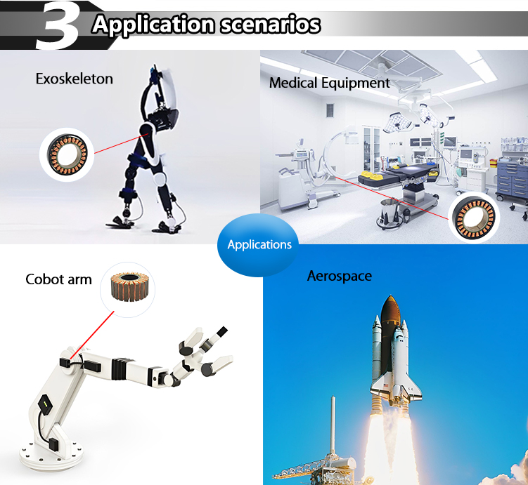 Power 3kw Frameless Bldc Motor Customizable Reluctance Dc Motor