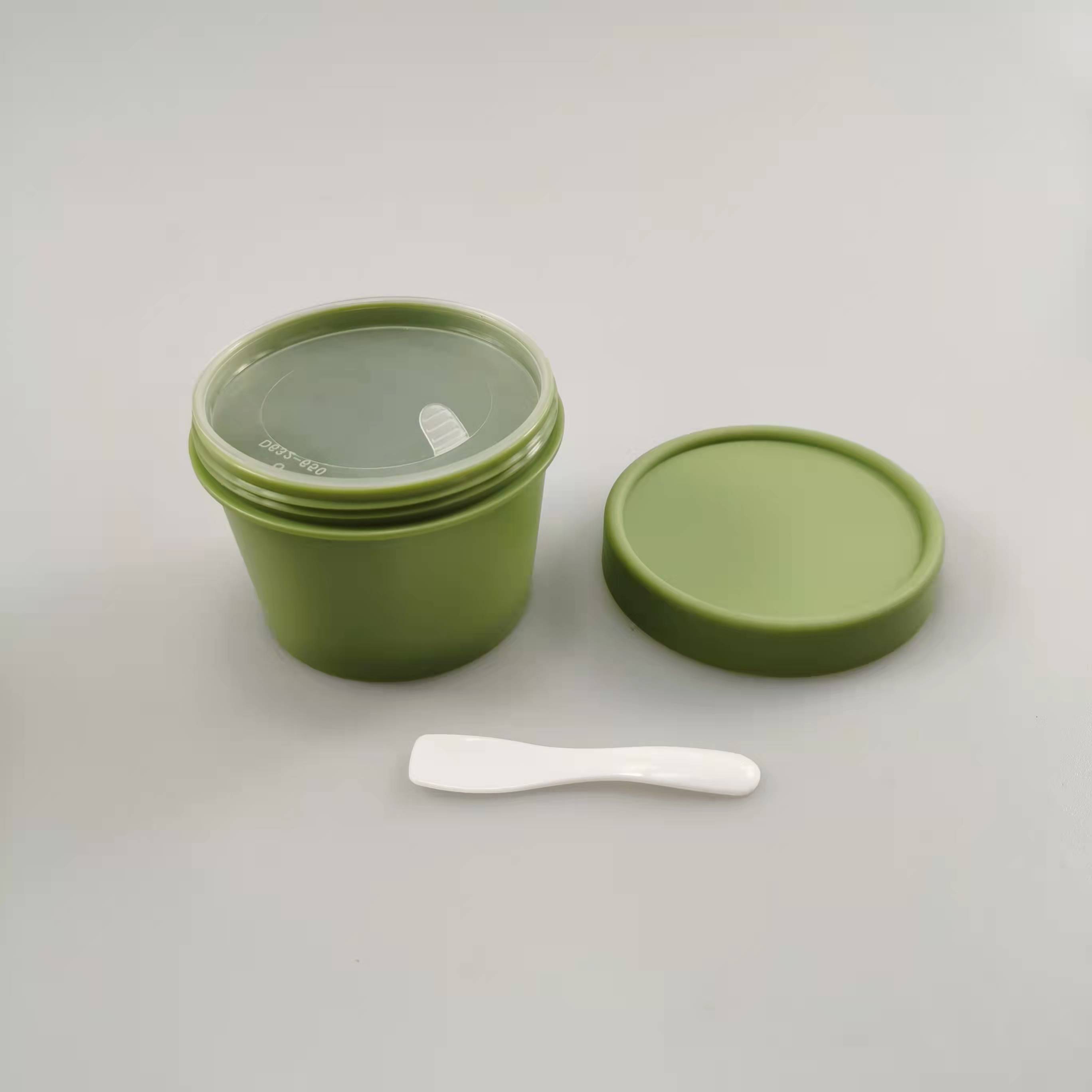 PP Base Material Matte Plastic Lush Cream Jar 50ml 100ml 200ml 250ml for Travelers