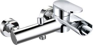 Wholesale Single Brass Wall Mounted Shower Mixer Long Lasting T8417A from china suppliers