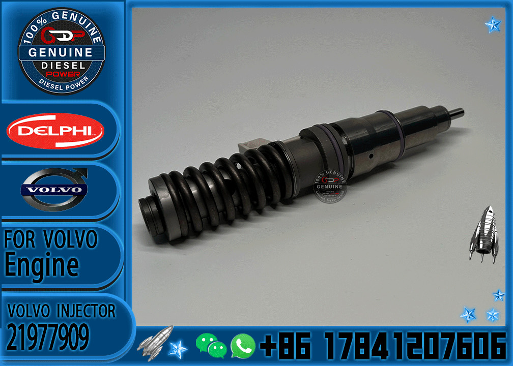 Diesel Engine Part 4 Pin Common Rail Injector Electronic Unit 21977909 22254576 21914027 BEBE4P02002 For Volvo MD13LR Engine