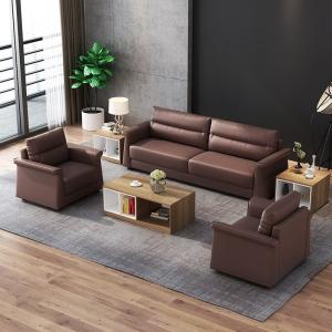 Wholesale Office Furniture Commercial Office Reception Sofa Set Luxury Leather Sofa Italian Sectional Sofa Office Room Hall Waiting Couch from china suppliers