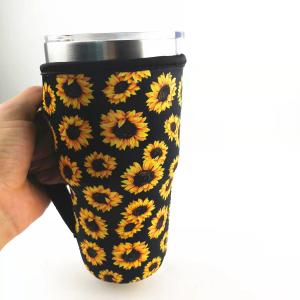 Wholesale 30OZ Tumbler Cup Holder Insulated Silicone RTS Solid Neoprene Cup Sleeves from china suppliers