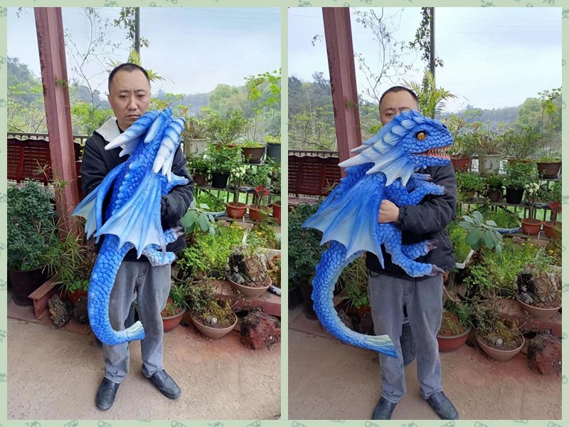 Kids Attractive Silicone Sponge Dinosaur Hand Puppet Simulation Baby Dinosaur Puppet Model