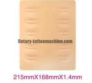 China Artificial Silicone Tattoo Practice Skin 21.5cm*16.8cm*0.14cm For Beginners on sale