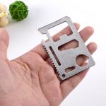 Functional Outdoor Promotional Tool Card Stainless Steel Tool Card Logo
