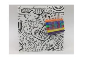 Wholesale Children 2 In 1 Drawing Art And Craft Board With 45Pcs Decorative Sticky Geme from china suppliers