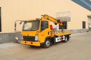 Wholesale Telescopic Aerial Platform Truck 21 Meter HOWO Brand Boom Lift Cherry Picker Truck from china suppliers