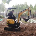 Water Cooling Micro Digger Excavator 20KW Multipurpose 2 Ton Mini Excavator
