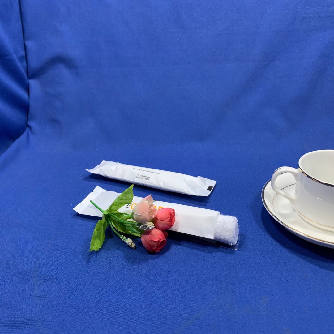 Single Packed Disposable Airline Wet Towel