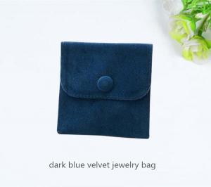 Wholesale dark blue velvet jewelry bag claimond veins jewelry pouch bag from china suppliers