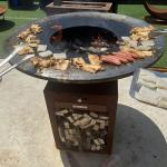 Easy To Clean Corten Cooking Outdoor Bbq / Rustic Corten Steel Camping Bbq Grill