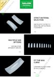 Salon Beauty False Eagle Month Nail Tips French Acrylic Extra Long Half Cover