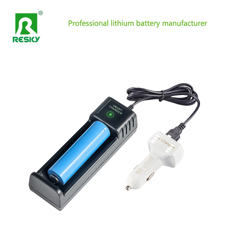 18650 26650 21700 Li-ion Battery USB Charger Single Slot Smart Rechargeable 4.2V