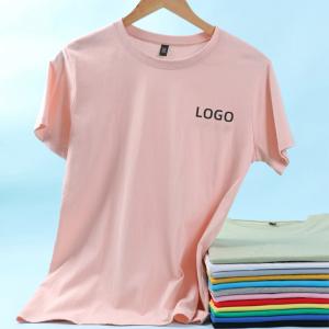 Wholesale Oem Factory Manufacturer Custom Logo Classic Crewneck Cotton T-Shirt from china suppliers