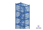 Closed Type 4m*2m*2m Steel Ladder Cage Q235 Steel Industrial Ladders
