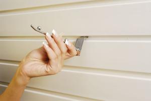 Wholesale White Durable Slat Wall Panels / Wood Plastic Wall Panels For Garage from china suppliers