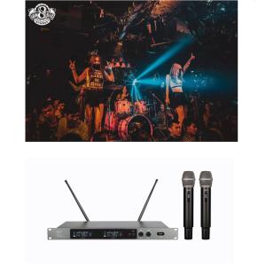 Wholesale UHF Dual Channels Professional Smartphone Karaoke Speaker With Wireless Microphone from china suppliers