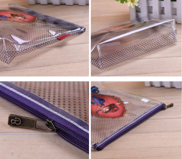 Customized PVC Zipper Bag For Garment , Underwear , Swimwear Packing