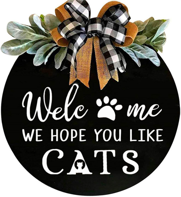 Wooden vintage Home welcome door hanger , Home Garden Decor