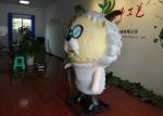 Cartoon Slow Sheep Custom Fiberglass Products For City Landscape Decoration