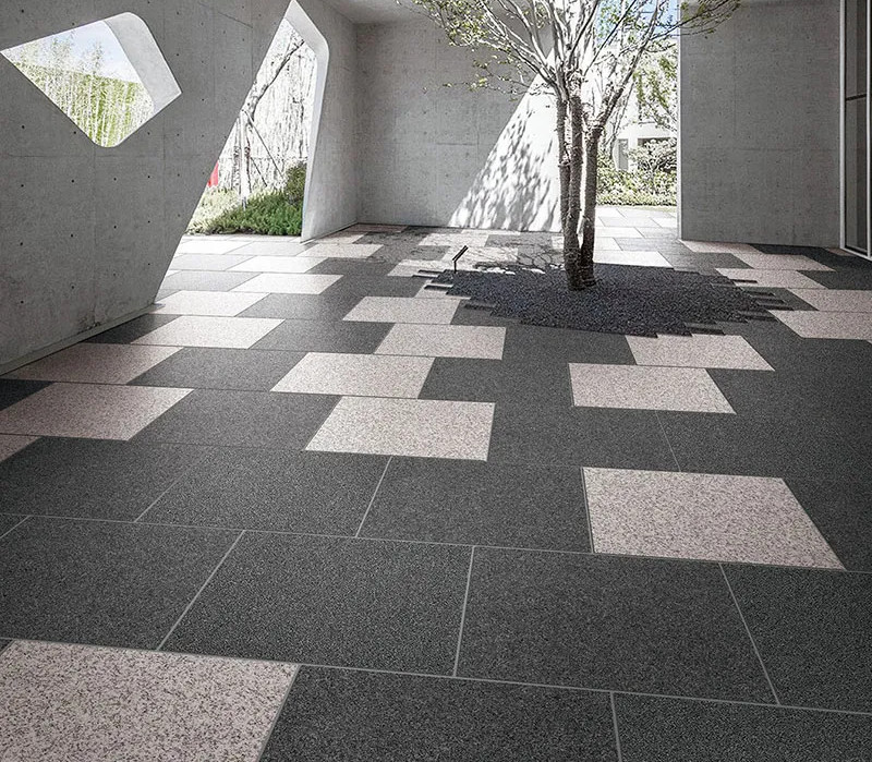 Heat Resistant Anti Slip Rustic Concrete Exterior Porcelain Pavers Matte Surface