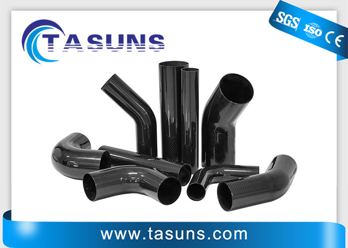Smooth Airflow CF epoxy resin Carbon Fiber Whale Intake Round Shaped Tubes