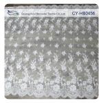 Wedding Floral Eyelash Lace Trim , Eyelash Lace Fabric Wholesale UL Tested