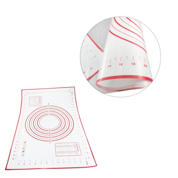 Silicone Pastry Mat with Measurement for Baking Mats Dough Rolling Mat Fondant Pie Crust Mat