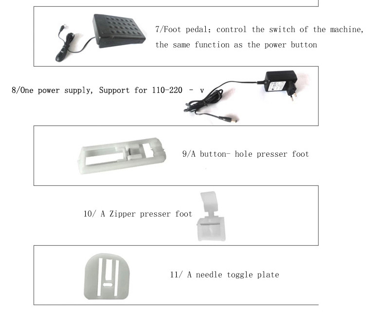 38.4*15.3*24.7cm Overall Dimensions Hand Operated Leather Sewing Machine for USA Market
