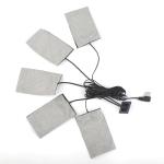 Rechargeable 5V Battery Heated Pad Carbon Fiber Heating Elements For Clothes