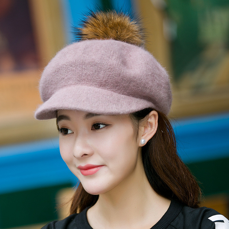 Stock hats knitted winter ladies hats with assorted hats for ladies