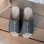 BS072 Amazon 2021 Rhinestone Flower Ladies Roman Slippers Car Stitching Beach