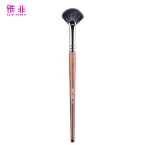 Wholesale TOUCH UP 09 Professional Custom Goat Hair Fan Makeup Brush Precision Highlight Contour Nose Eye Shadow Wood Handle from china suppliers