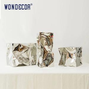 Wholesale Indoor Modern Art Metal Abstract Mirror Polished Geometric Stainless Steel Sculpture from china suppliers