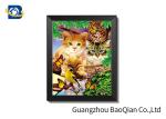 Customized Christmas 3D Lenticular Pictures / Flip Effect Printed 3D Animals