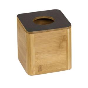 Wholesale Custom Hotel Guestroom Resin Collection PU Leather And Wood Square Tissue Box from china suppliers
