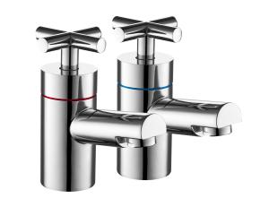 Wholesale 1/2 Pair Brass Bathroom Taps Single Lever Chrome Polished Ceramic Brass from china suppliers