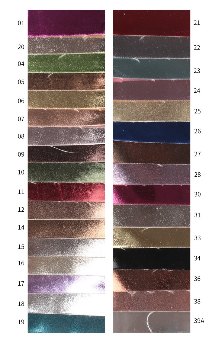0.5mm Laser Engrave PU Leather Eco Friendly Metal Shiny PU Leather