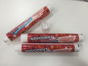 Wholesale Round Laminate Aluminum Barrier Toothpaste Tube With Fez Cap Diameter 28mm * 165mm from china suppliers