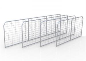 Wholesale Galvanized Steel Farm Gates Pre Fitted Collared ’N’ Stay 16ft Height from china suppliers
