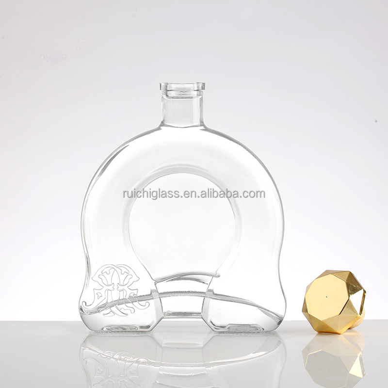 Unique Design 700ml Vodka Glass Bottles for Lids Customize Sealing Type and Well Sealed