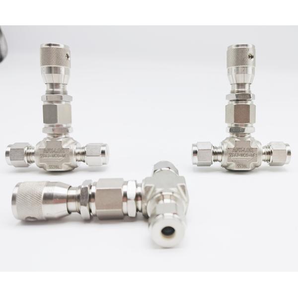 Straight Union Ss Needle Valve 6000psi 1/8in-1/2in