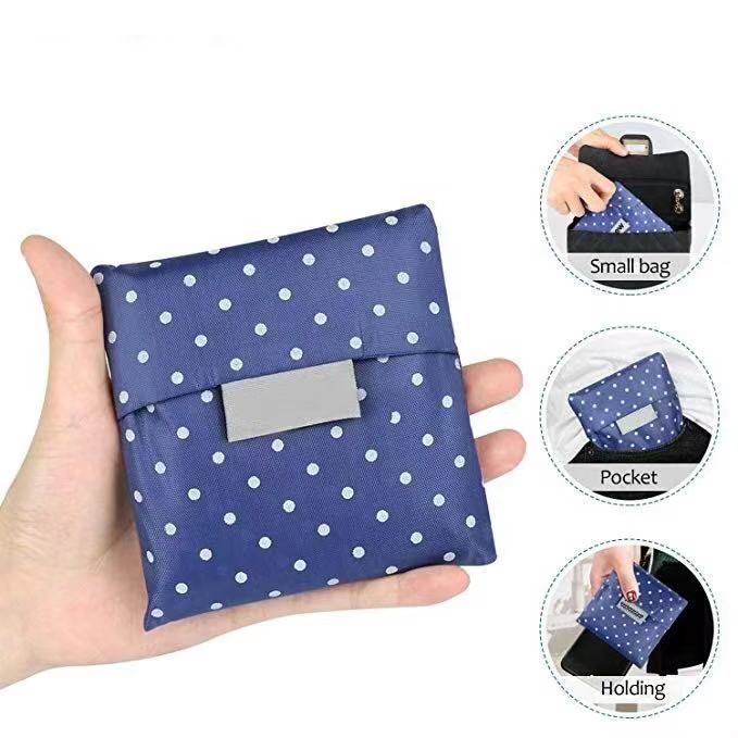Waterproof 210D Reusable Foldable Shopping Bag For Supermarket