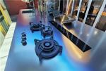 Italian Modern Stainless Steel Kitchen Cabinet Multiple Color Customized