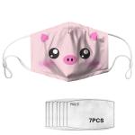 Cartoon Printed Activated Carbon Filter Face Mask