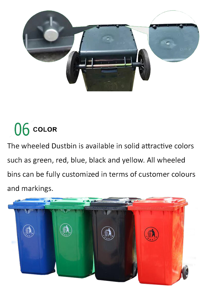 100 liters refuse containers /wheelie bins/garbage bins