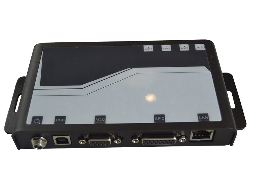Black RFID Integrated Reader , RFID Network Reader With Relay