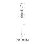 1mm Diameter Stainless Steel Wire Rope Sling With Dia Casting Eyelet YW86528