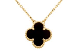 Wholesale Black Onyx 18k Solid Gold Necklace 10mm Size Prong Setting Type from china suppliers